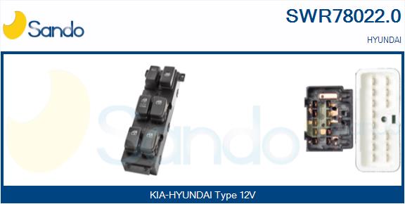 Interruttore, alzacristallo SANDO SWR78022.0