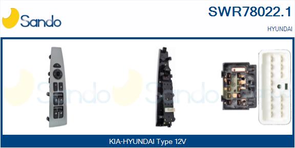 Interruttore, alzacristallo SANDO SWR78022.1