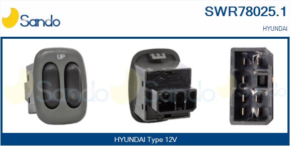 Interruttore, alzacristallo SANDO SWR78025.1