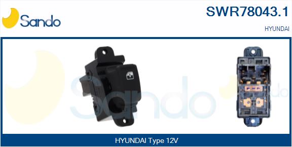 Interruttore, alzacristallo SANDO SWR78043.1