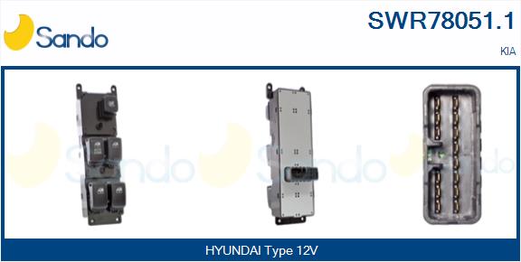 Interruttore, alzacristallo SANDO SWR78051.1