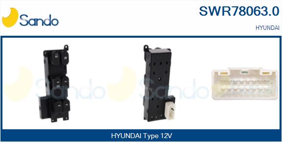 Interruttore, alzacristallo SANDO SWR78063.0