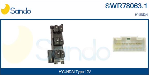 Interruttore, alzacristallo SANDO SWR78063.1