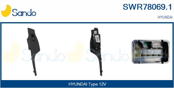 Interruttore, alzacristallo SANDO SWR78069.1
