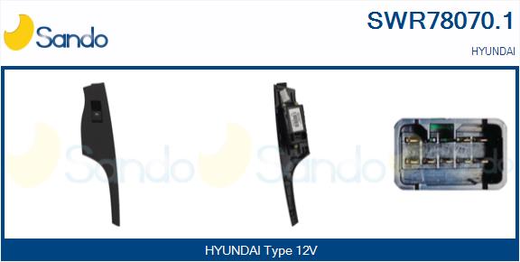 Interruttore, alzacristallo SANDO SWR78070.1