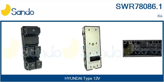 Interruttore, alzacristallo SANDO SWR78086.1