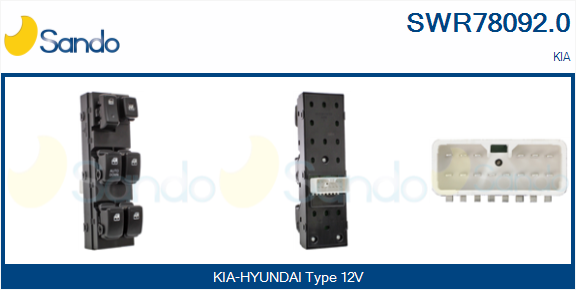 Interruttore, alzacristallo SANDO SWR78092.0