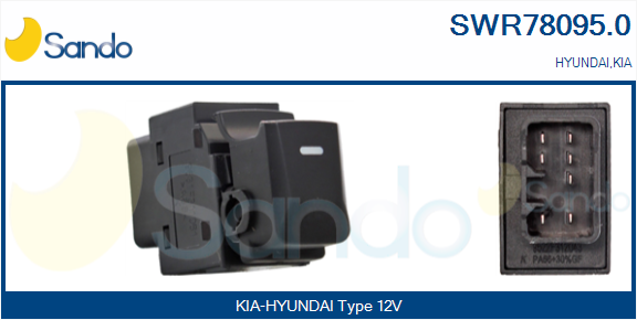 Interruttore, alzacristallo SANDO SWR78095.0