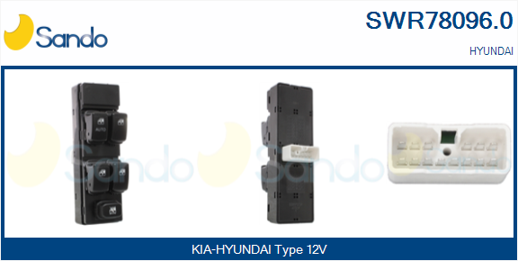 Interruttore, alzacristallo SANDO SWR78096.0