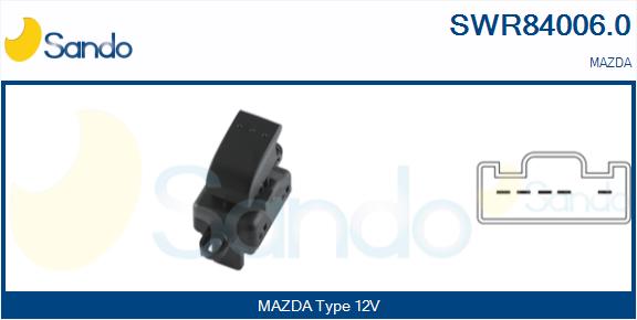 Interruttore, alzacristallo SANDO SWR84006.0