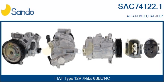 Compressore, climatizzatore SANDO SAC74122.1