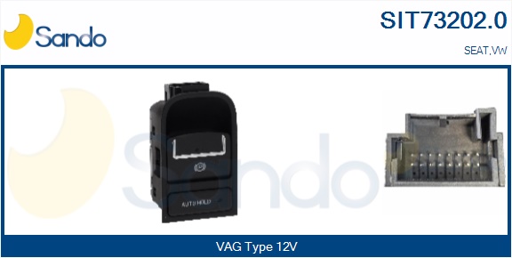 Interruttore, attivazione freno stazionamento SANDO SIT73202.0