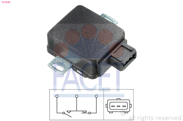 Sensore, regolazione valvola farfalla FACET 10.5046