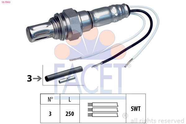 Sonda lambda FACET 10.7003