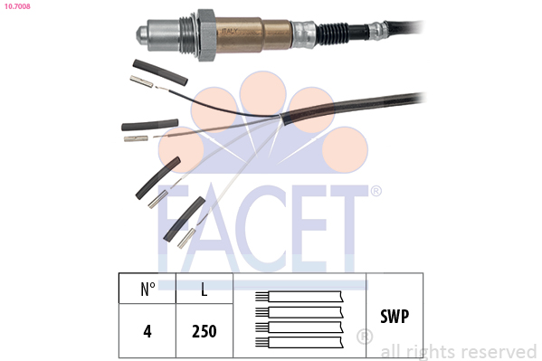 Sonda lambda FACET 10.7008