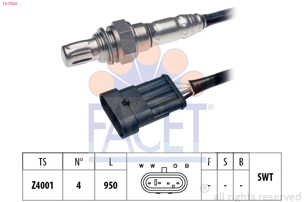 Sonda lambda FACET 10.7020
