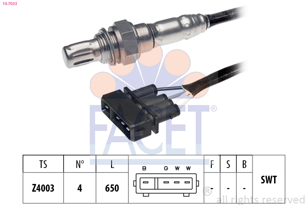 Sonda lambda FACET 10.7033