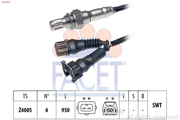 Sonda lambda FACET 10.7037