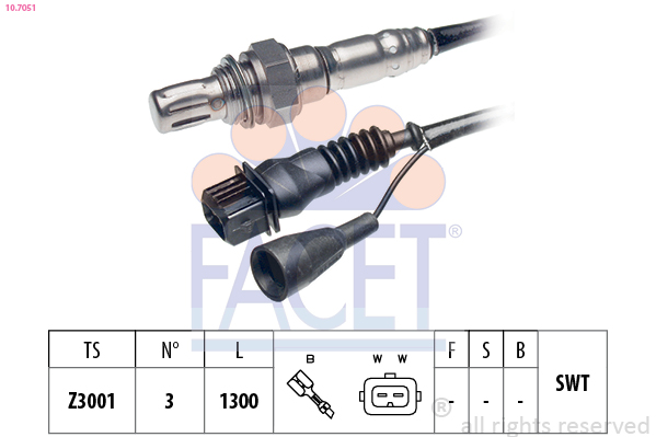 Sonda lambda FACET 10.7051