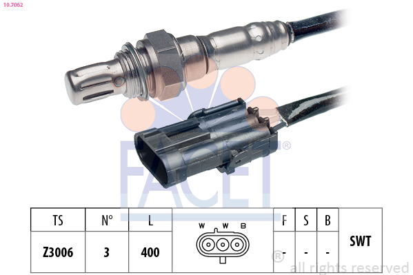 Sonda lambda FACET 10.7062