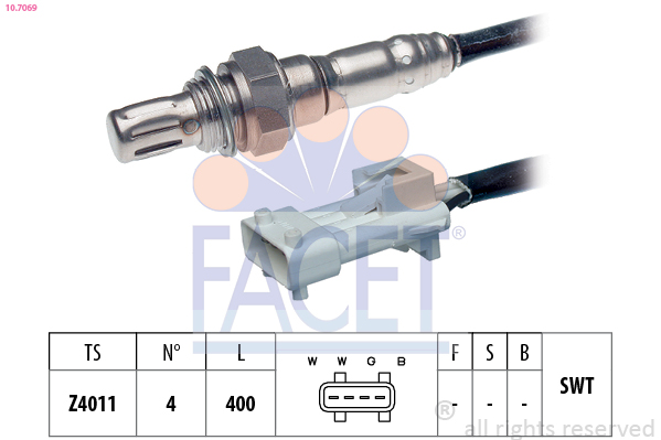 Sonda lambda FACET 10.7069