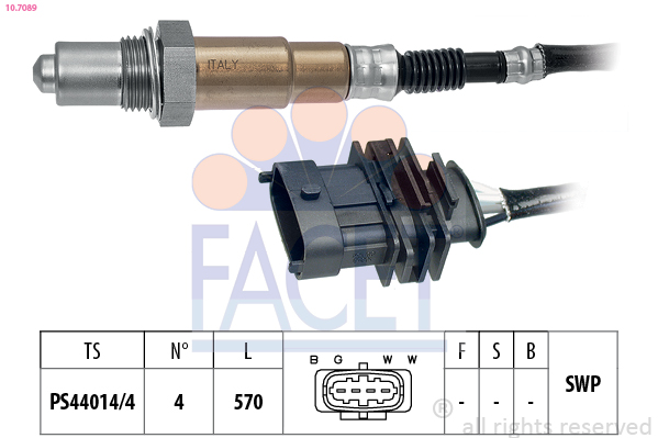 Sonda lambda FACET 10.7089