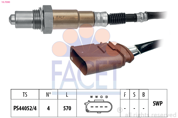 Sonda lambda FACET 10.7090