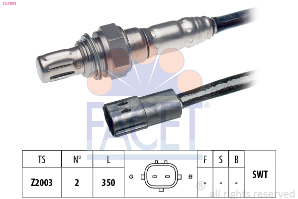 Sonda lambda FACET 10.7091