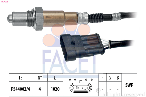 Sonda lambda FACET 10.7096