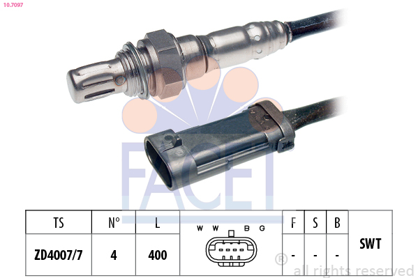 Sonda lambda FACET 10.7097