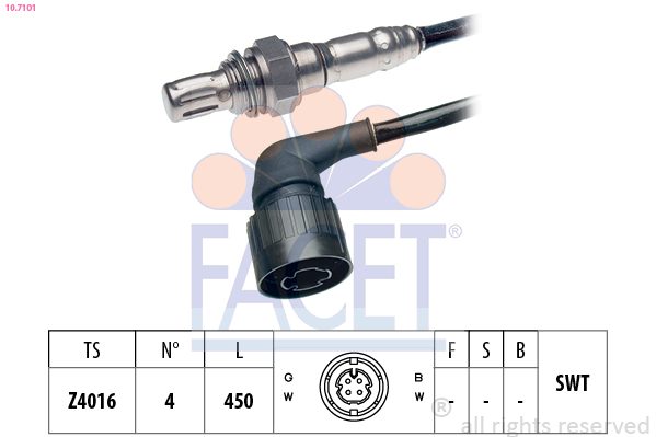 Sonda lambda FACET 10.7101