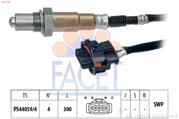Sonda lambda FACET 10.7136