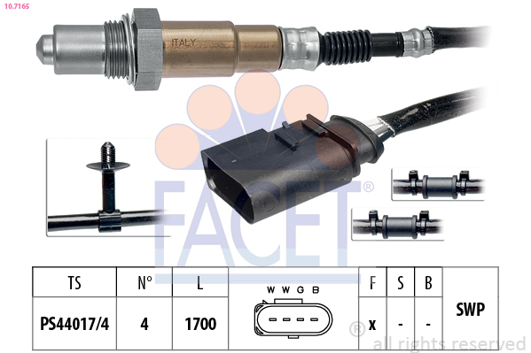 Sonda lambda FACET 10.7165