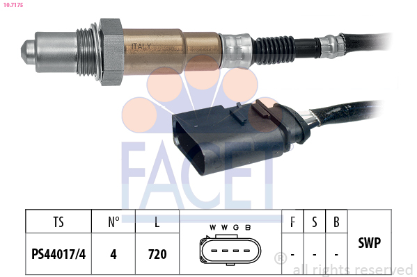 Sonda lambda FACET 10.7175