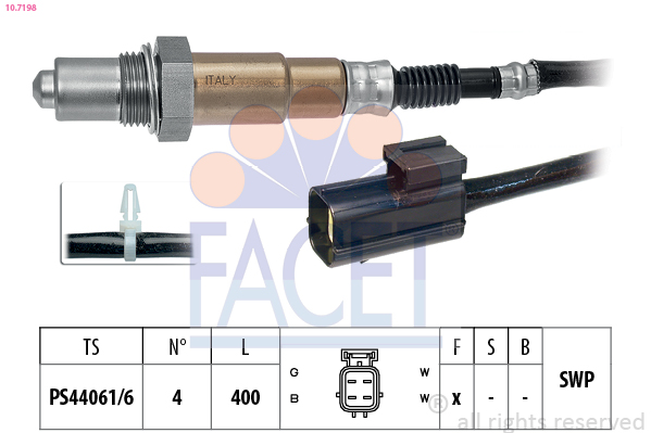 Sonda lambda FACET 10.7198