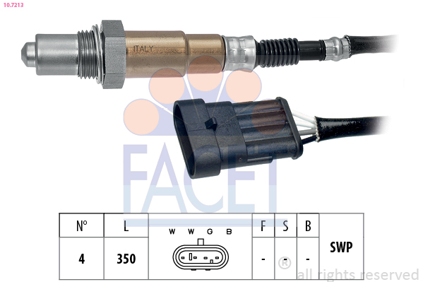 Sonda lambda FACET 10.7213