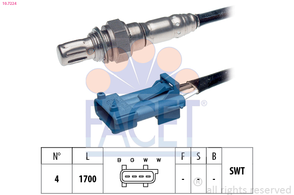 Sonda lambda FACET 10.7224