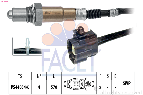 Sonda lambda FACET 10.7226