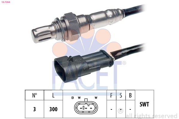 Sonda lambda FACET 10.7284