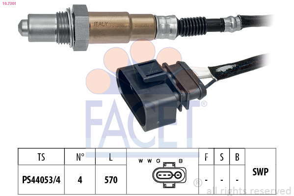 Sonda lambda FACET 10.7301