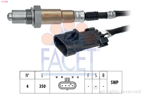 Sonda lambda FACET 10.7336
