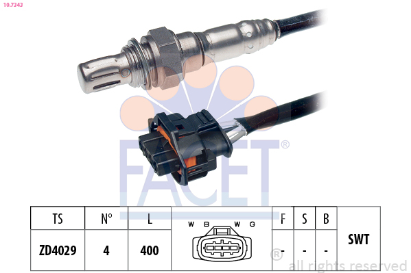 Sonda lambda FACET 10.7343