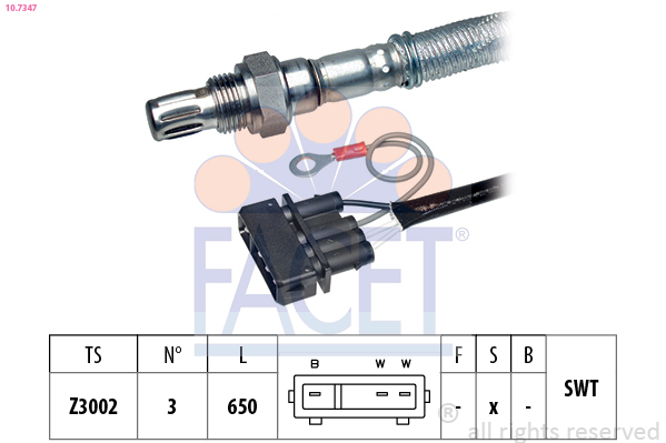 Sonda lambda FACET 10.7347
