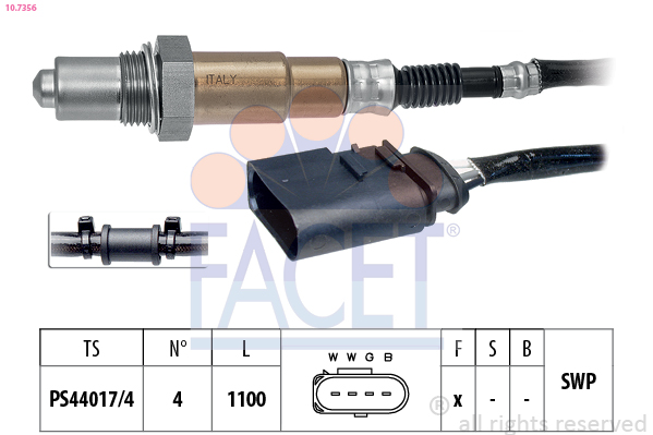 Sonda lambda FACET 10.7356