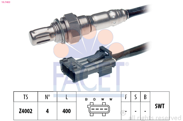 Sonda lambda FACET 10.7403