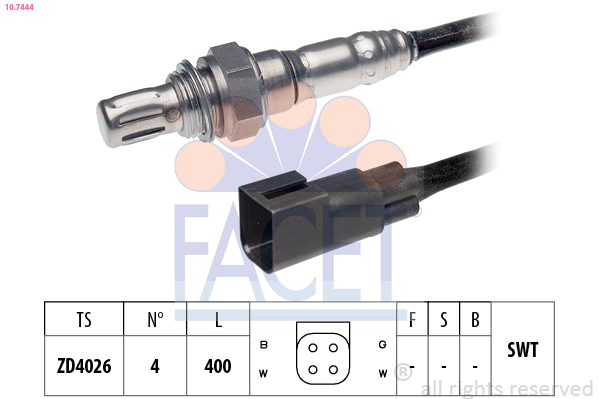 Sonda lambda FACET 10.7444