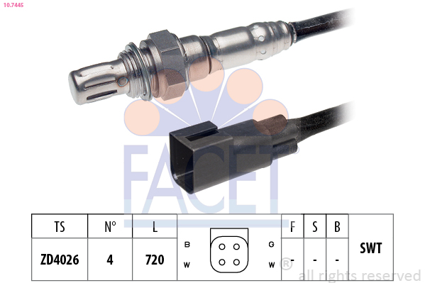 Sonda lambda FACET 10.7445