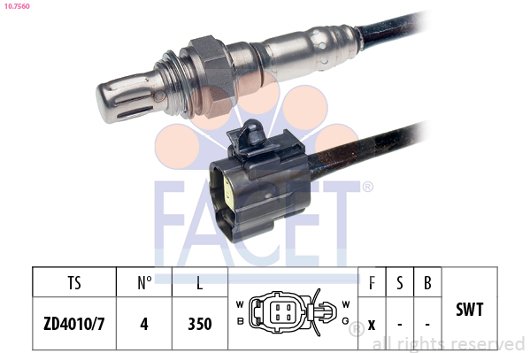 Sonda lambda FACET 10.7560