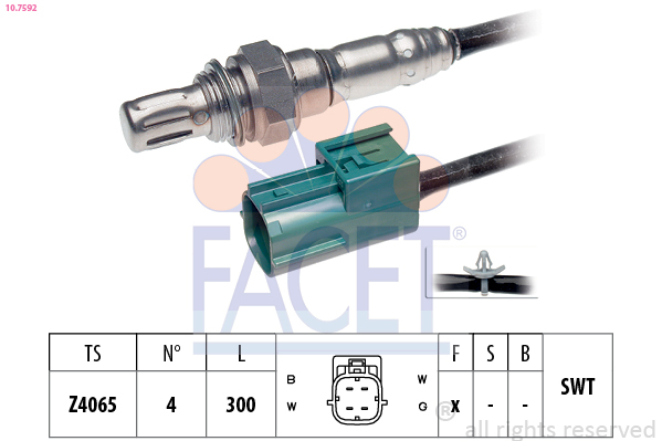 Sonda lambda FACET 10.7592
