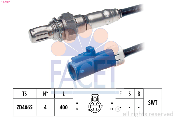 Sonda lambda FACET 10.7607